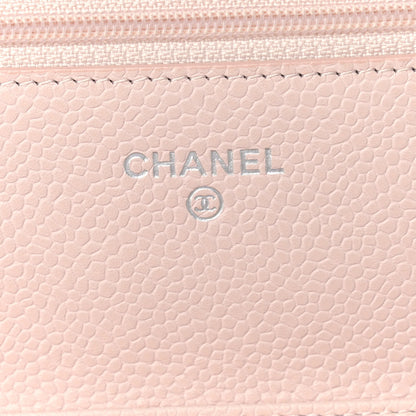 Chanel Caviar Quilted Wallet On Chain WOC Light Pink 5 of 10
