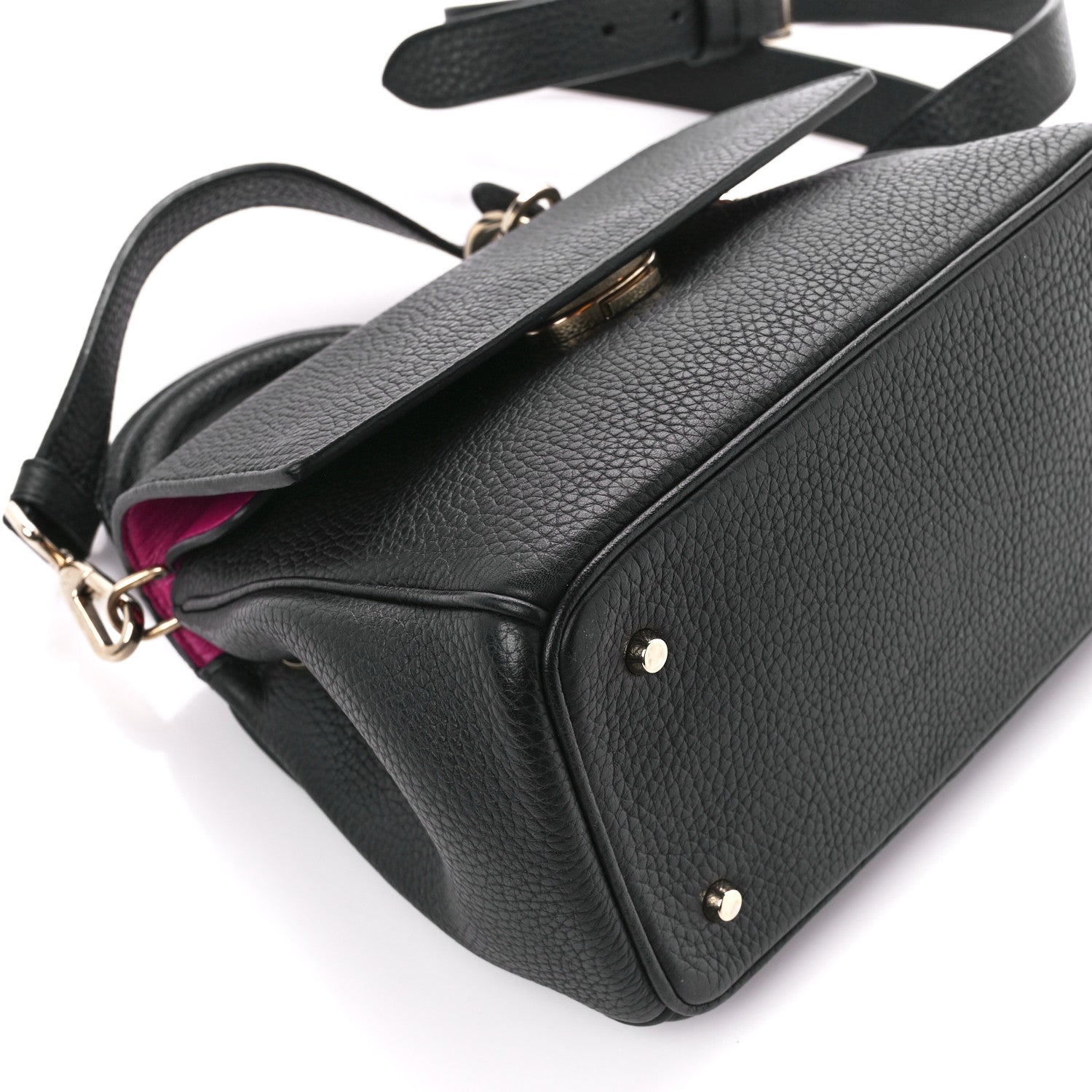Christian Dior Bullcalf Mini Be Dior Flap Black Fraise 10 of 16