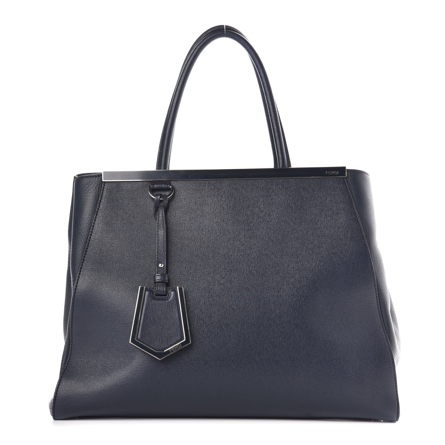Fendi Vitello Elite Regular 2Jours Tote Lavagna 1 of 18