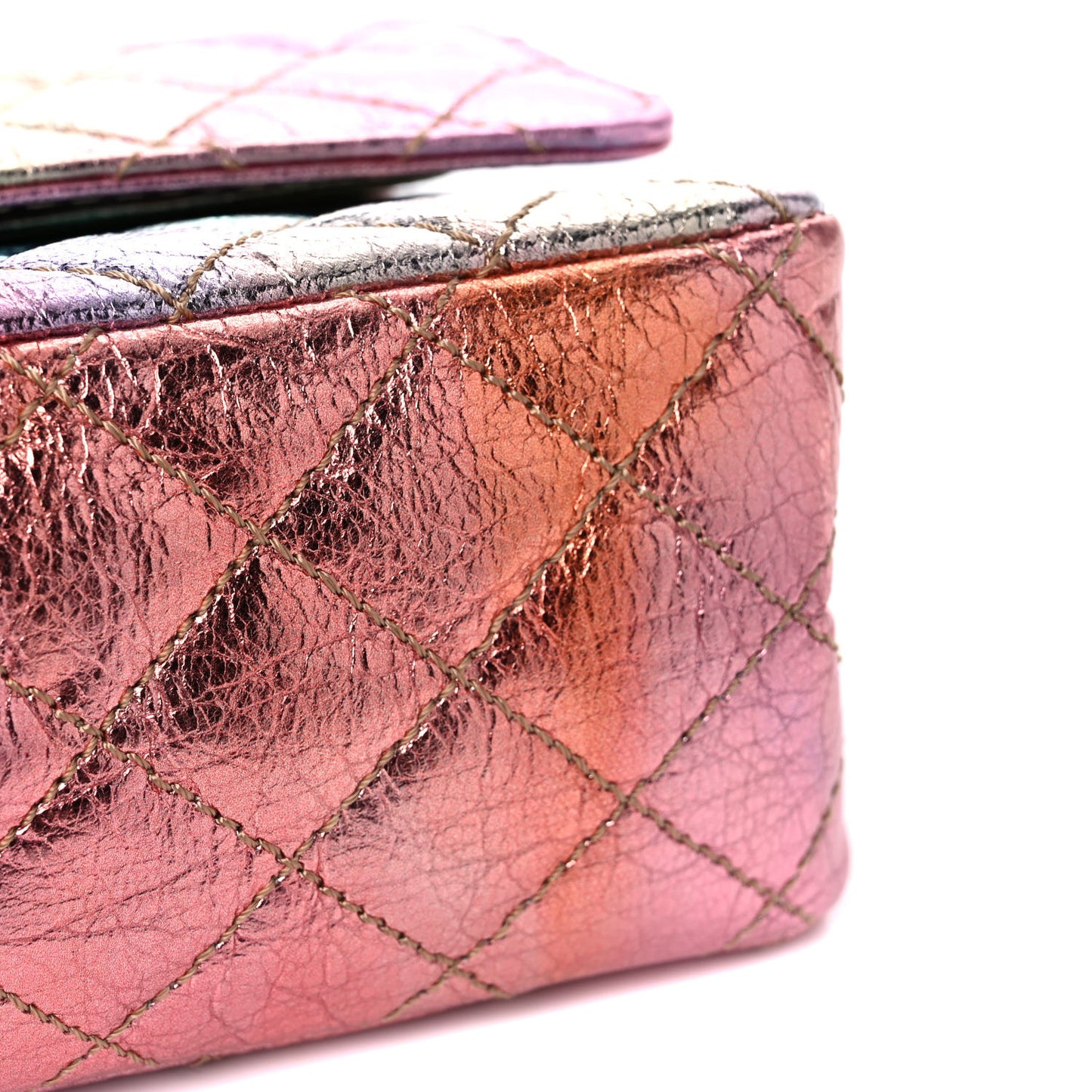 Metallic Goatskin Quilted 2.55 Reissue 225 Flap Multicolor