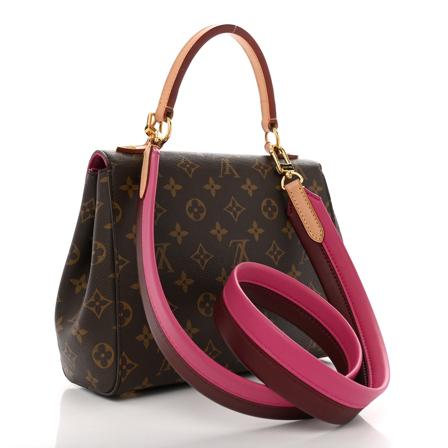 Louis Vuitton Monogram Cluny BB Bordeaux Fuchsia 3 of 12