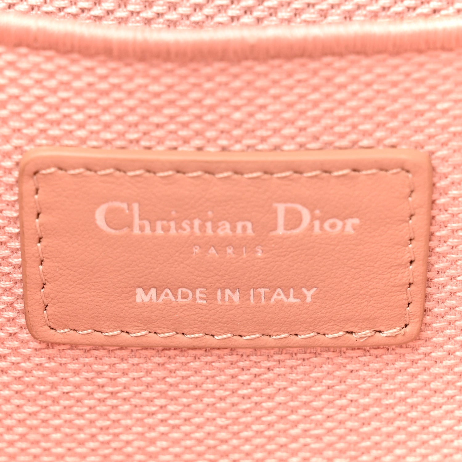 Christian Dior Canvas Embroidered Cannage Diortravel Vanity Case Bois de Rose 6 of 7