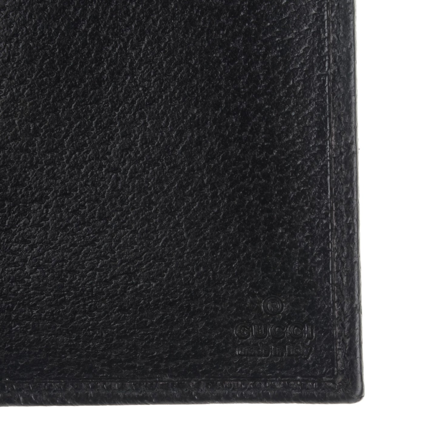 Monogram Metal Bar Chain Wallet Black