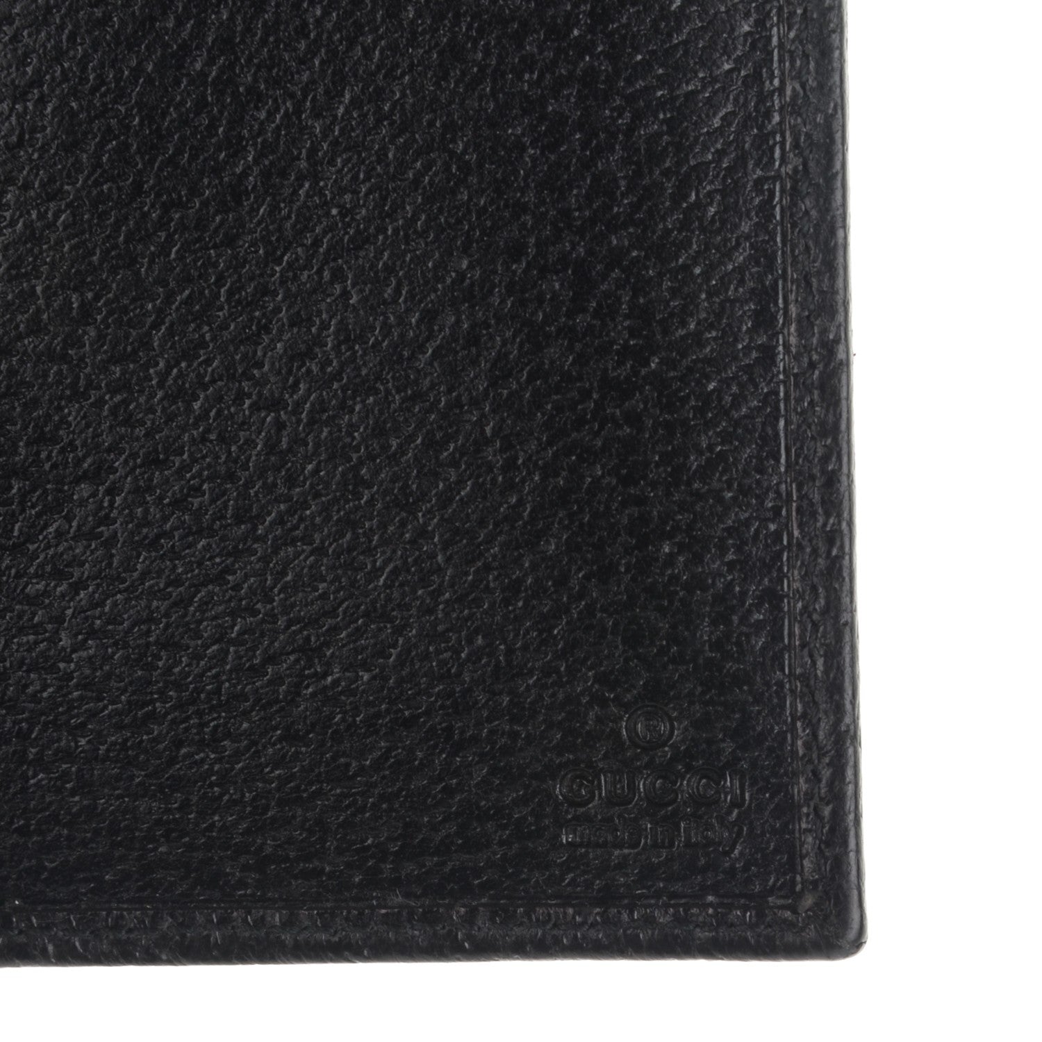 Gucci Monogram Metal Bar Chain Wallet Black 6 of 7