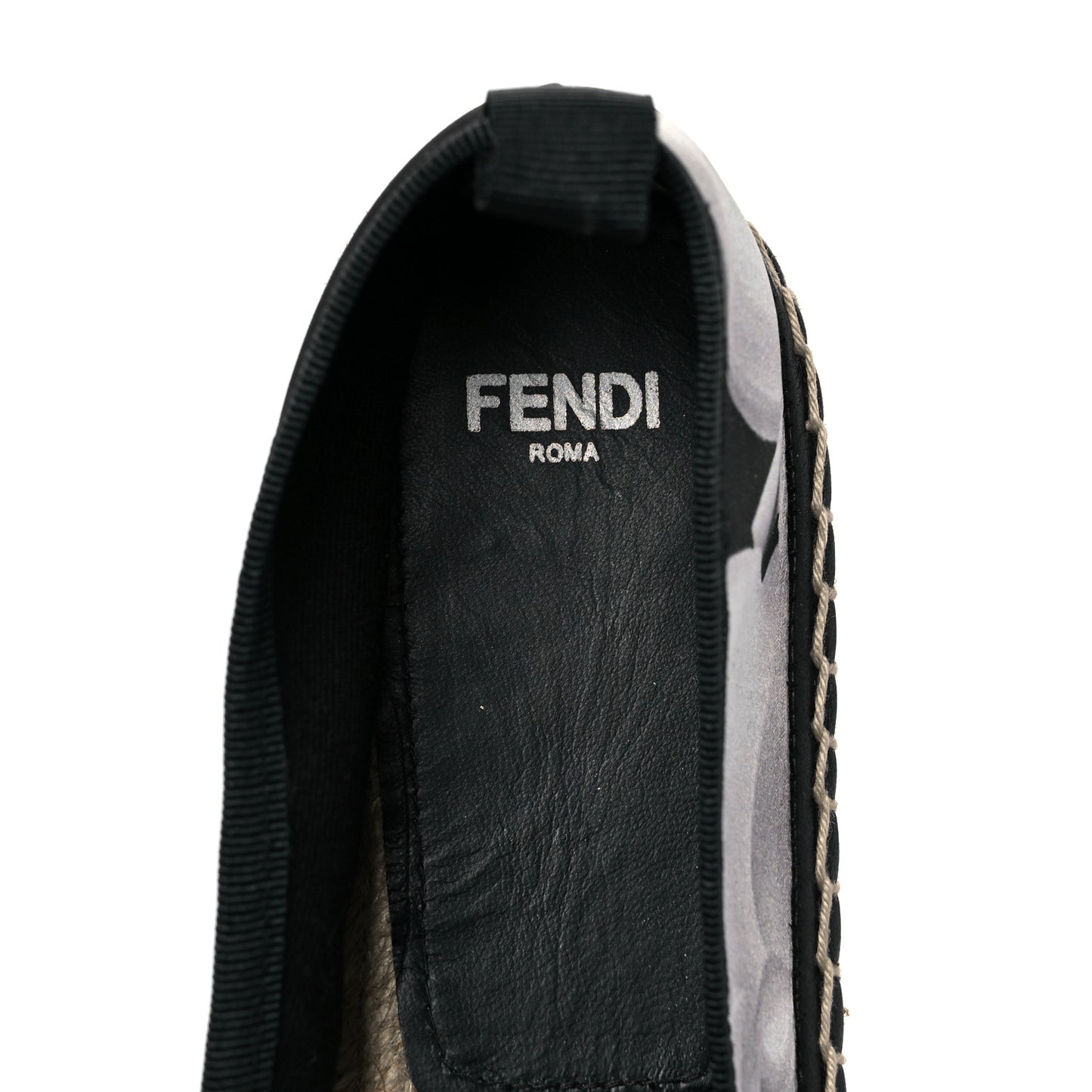 Satin Floral Print Espadrille 37 Black