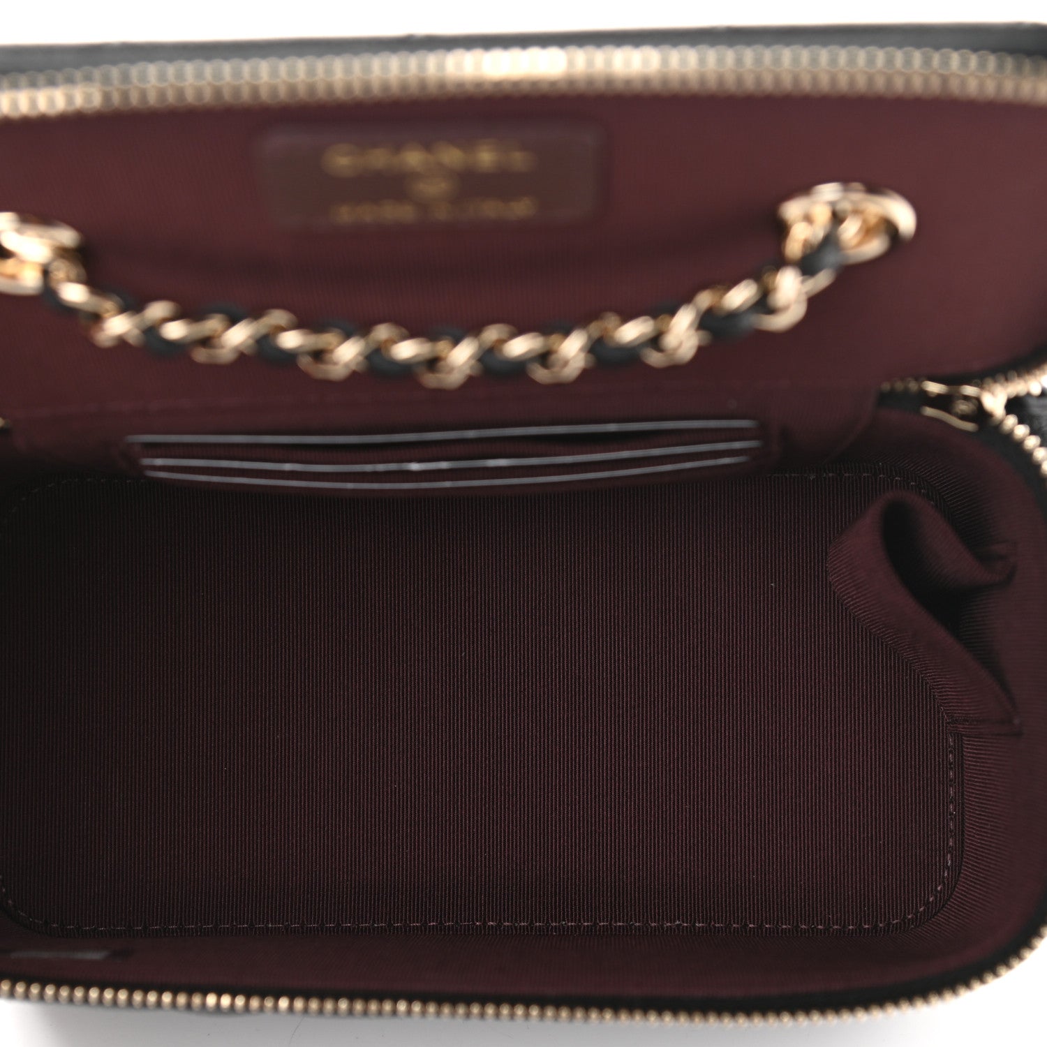 Chanel Caviar Quilted Small Vanity Case With Chain Black 5 of 9