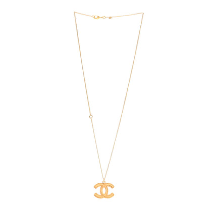 Chanel CC Necklace Matte Gold 3 of 6