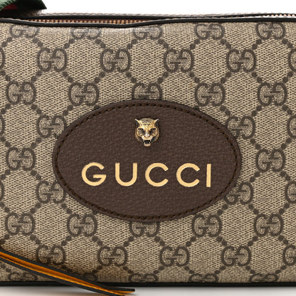 Gucci GG Supreme Monogram Web Neo Vintage Shoulder Bag Beige New Acero Crop 8 of 11