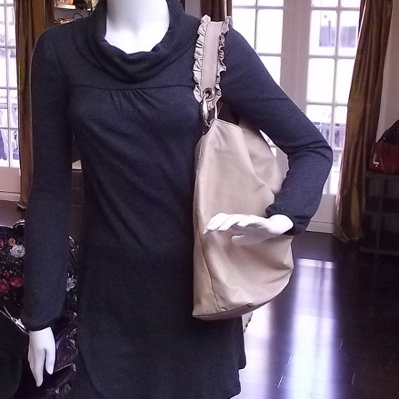 Leather Large SABRINA Biege