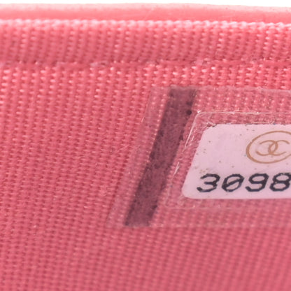 Chanel Lambskin Quilted CC Pearl Crush Wallet on Chain WOC Pink 7 of 11