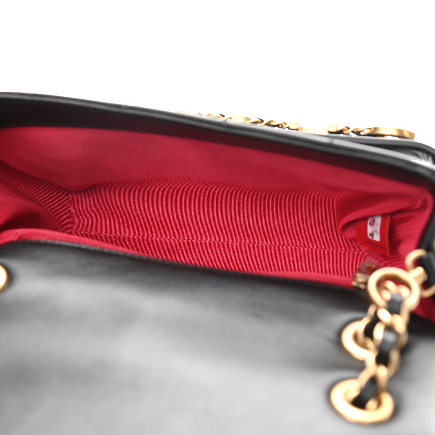 Chanel Calfskin Quilted Small Enchained Flap Black 5 of 13