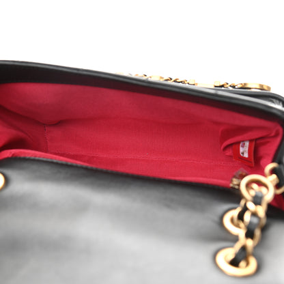 Chanel Calfskin Quilted Small Enchained Flap Black 5 of 13