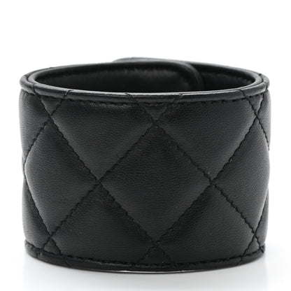 Chanel Lambskin Quilted CC Turnlock Cuff M Black 3 of 5