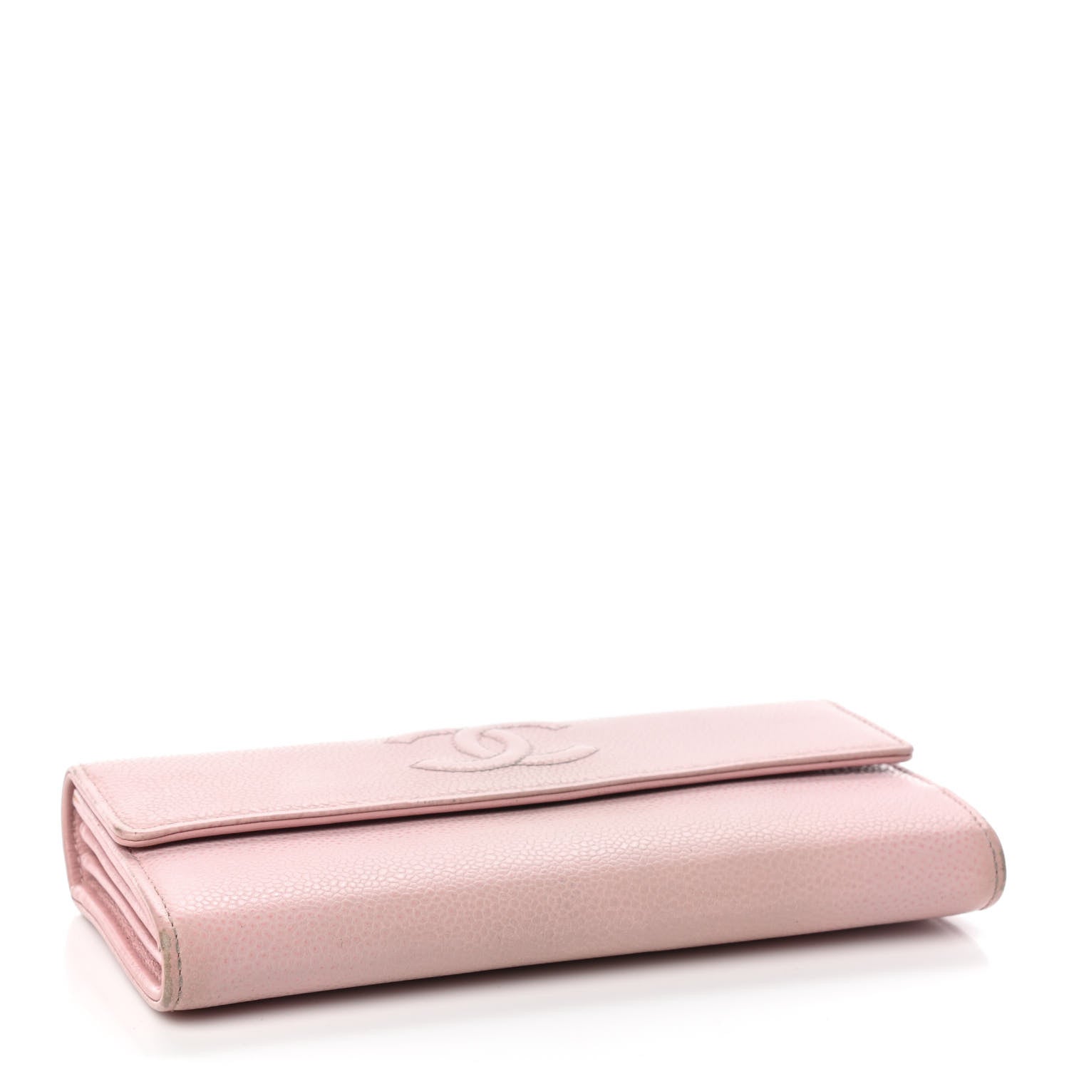 Chanel Caviar Timeless CC Large Gusset Flap Wallet Rose Pale 4 of 12
