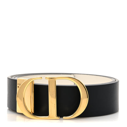 Christian Dior Calfskin 30 Montaigne Reversible Belt 75 30 Black Multicolor 1 of 5
