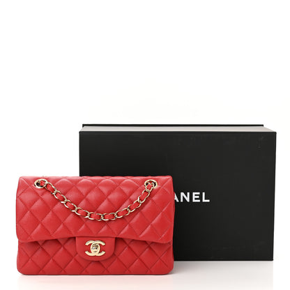Chanel Caviar Quilted Medium Double Flap Red 11 of 11