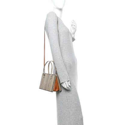 Loewe Snakeskin Postal Bag Beige Multicolor 2 of 9