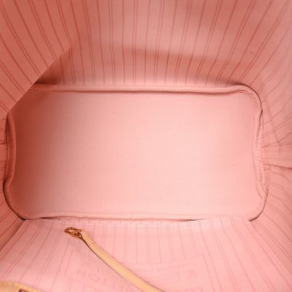 Louis Vuitton Damier Azur Neo Neverfull MM Rose Ballerine 6 of 10