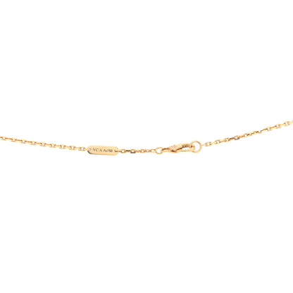Van Cleef & Arpels 18K Yellow Gold Carnelian Magic Alhambra Long Necklace 4 of 4
