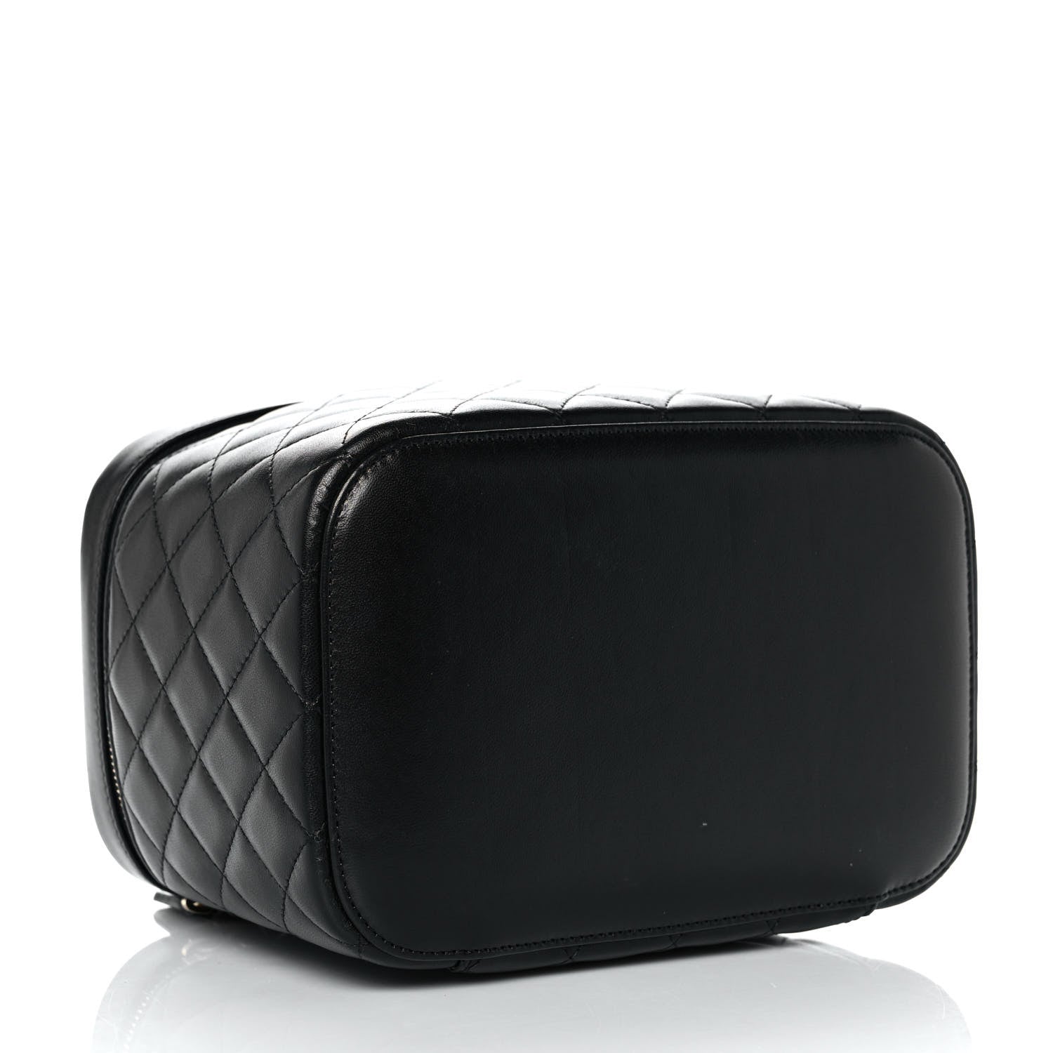 Chanel Lambskin Quilted Large Vanity Pouch Black 4 of 10