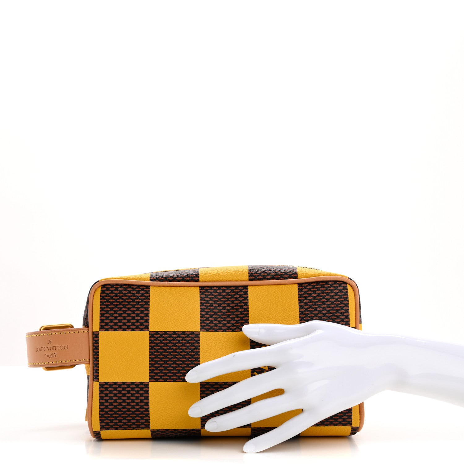 Louis Vuitton Damier Pop Dopp Kit Toilet Pouch Jaune Mat 2 of 7