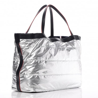 Chanel Reversible Airlines Tote Silver Navy 5 of 29
