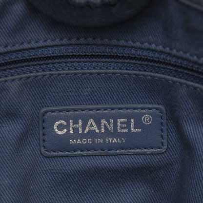 Chanel Canvas Small Deauville Tote Denim Blue 6 of 7