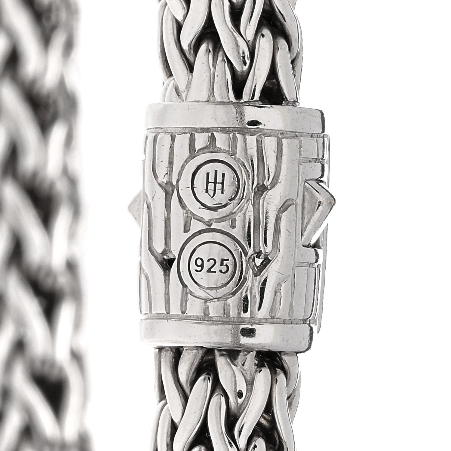 John Hardy Sterling Silver Diamond 7.5mm Classic Chain Bracelet 3 of 3