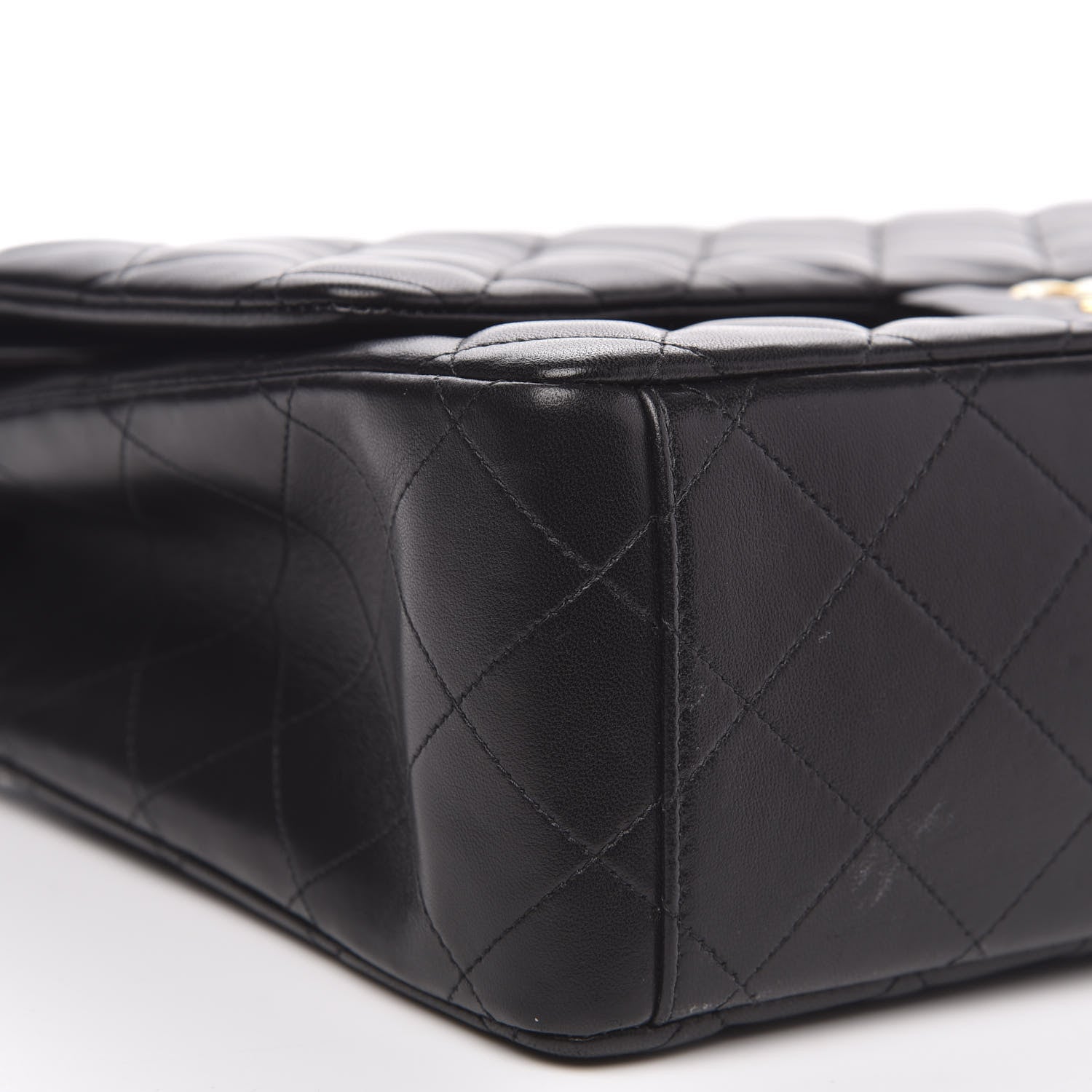 Chanel Lambskin Quilted Maxi Double Flap Black 8 of 16