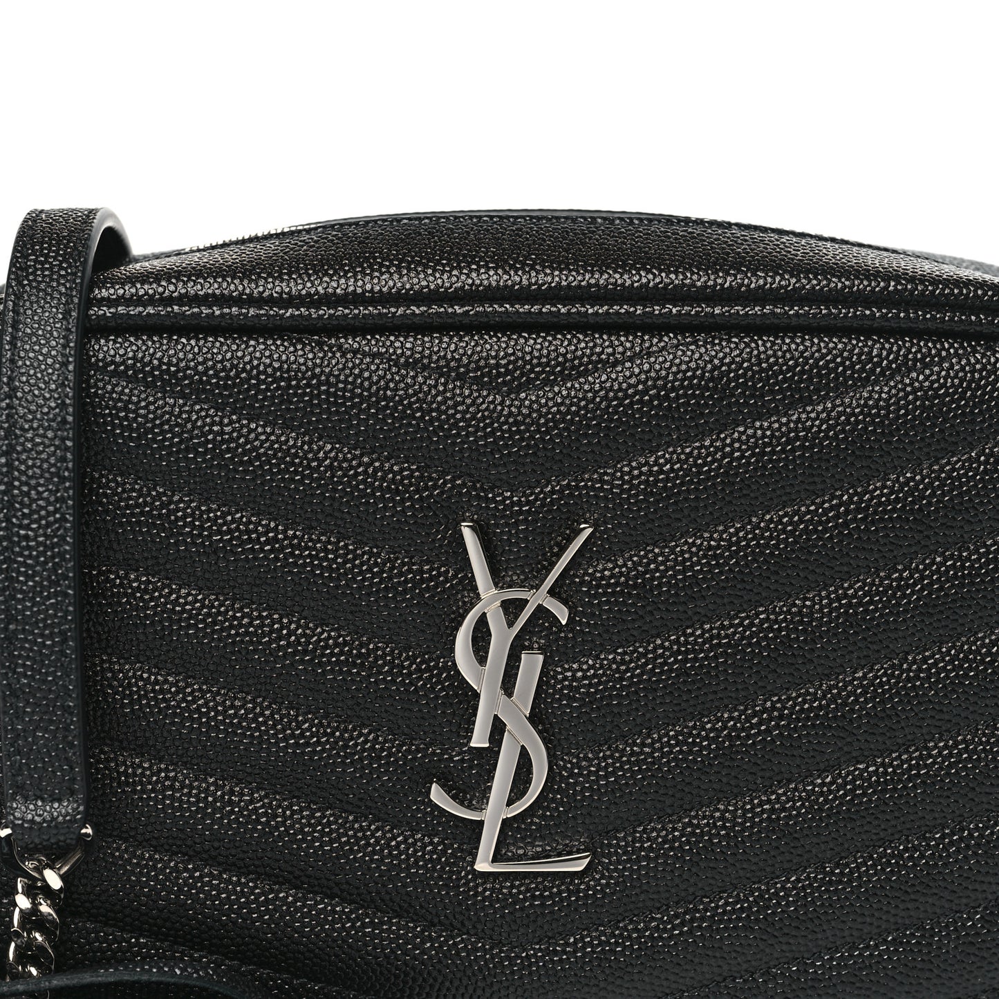 Grain De Poudre Matelasse Monogram Mini Lou Camera Bag Black
