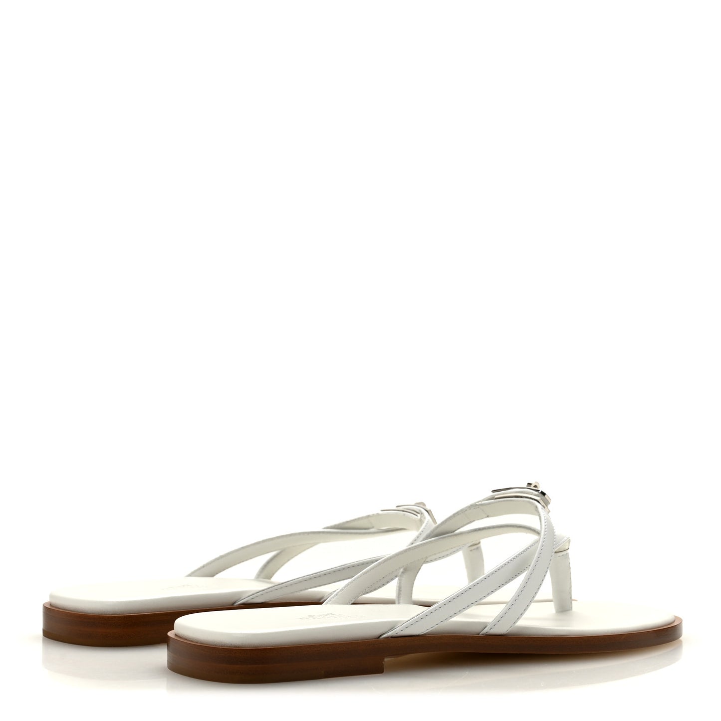 Calfskin Miss Sandals 37 White