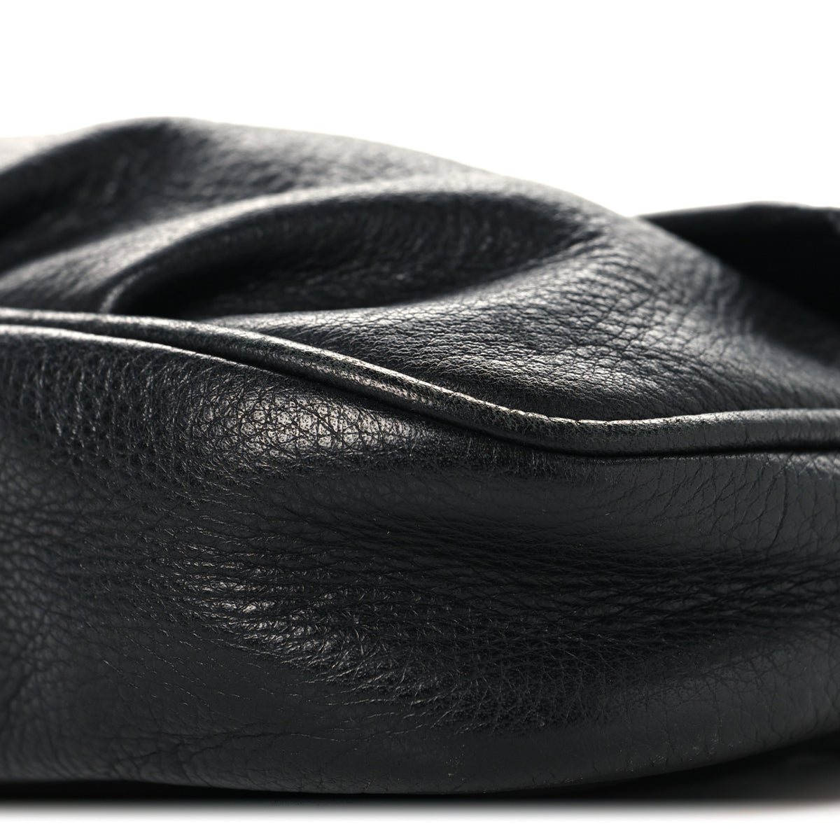 Fendi Vitello Flamingo Fendista Pouchette Crossbody Black 10 of 12