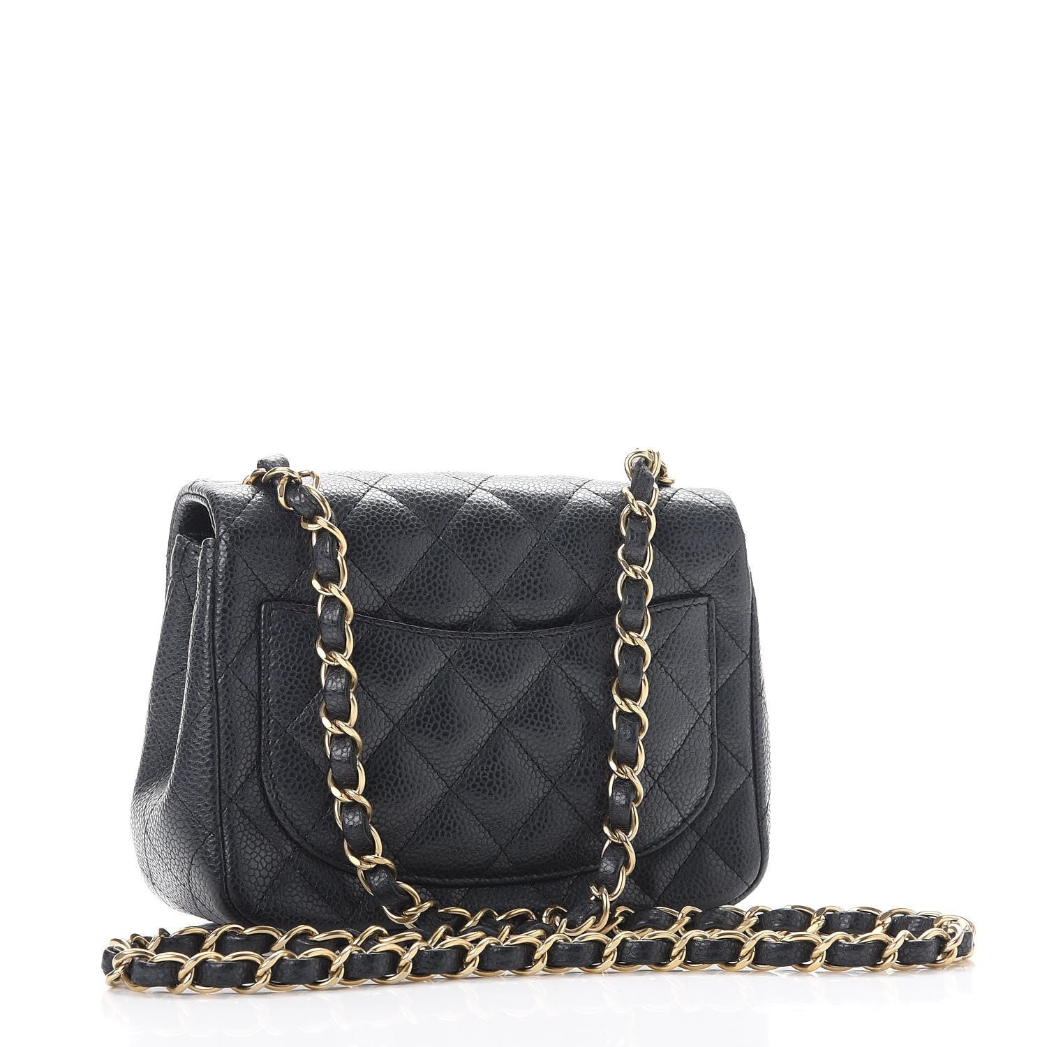 Chanel Caviar Quilted Mini Square Flap Dark Grey 3 of 9