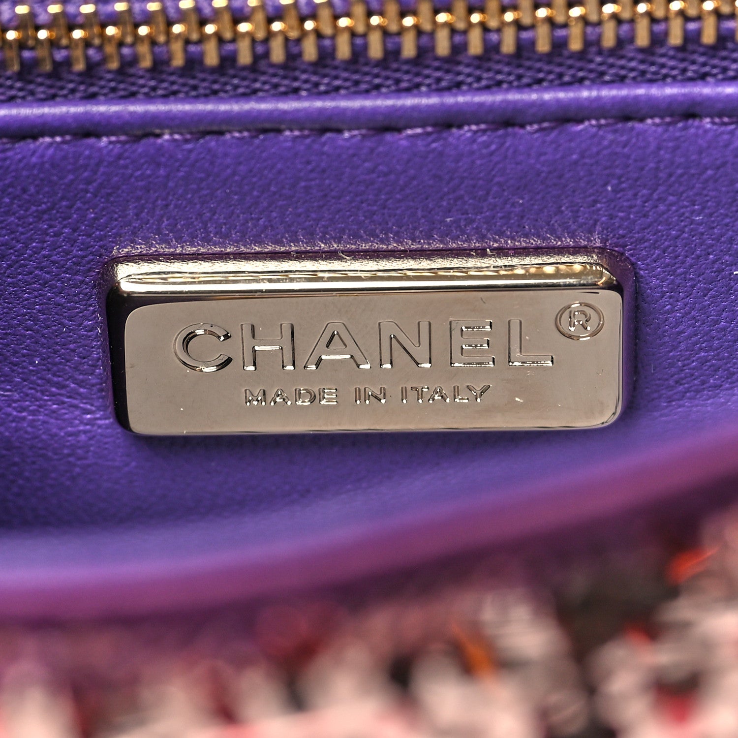 Chanel Gradient Sequin Mini Rectangular Flap Purple Multicolor 6 of 12
