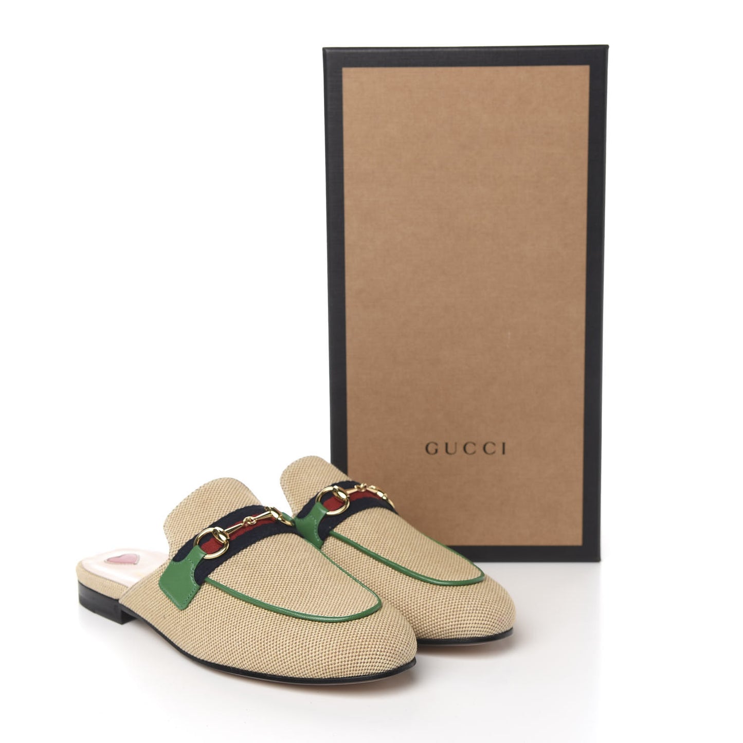 Canvas Vintage Charlotte Web Womens Princetown Slippers 36.5 Sand New Shamarock