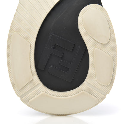 Fendi Vernice High-Tech Womens FFluid Zip Up Sneakers 37.5 Black White 7 of 14
