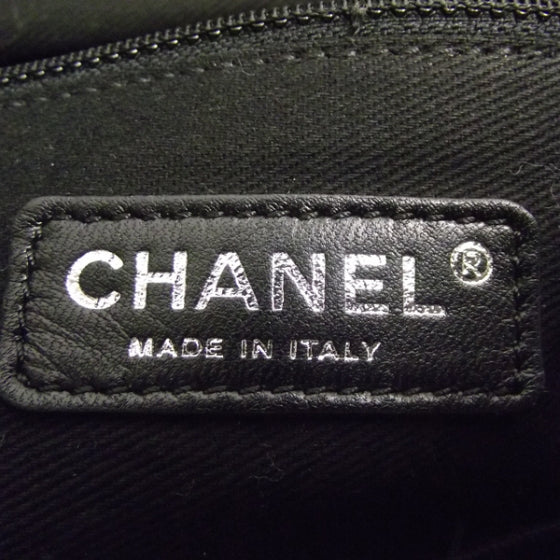 Chanel Lambskin Messenger Tote Black 7 of 12