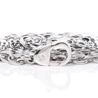 Louis Vuitton Felicie Chain Long Shoulder Strap Silver 3 of 4