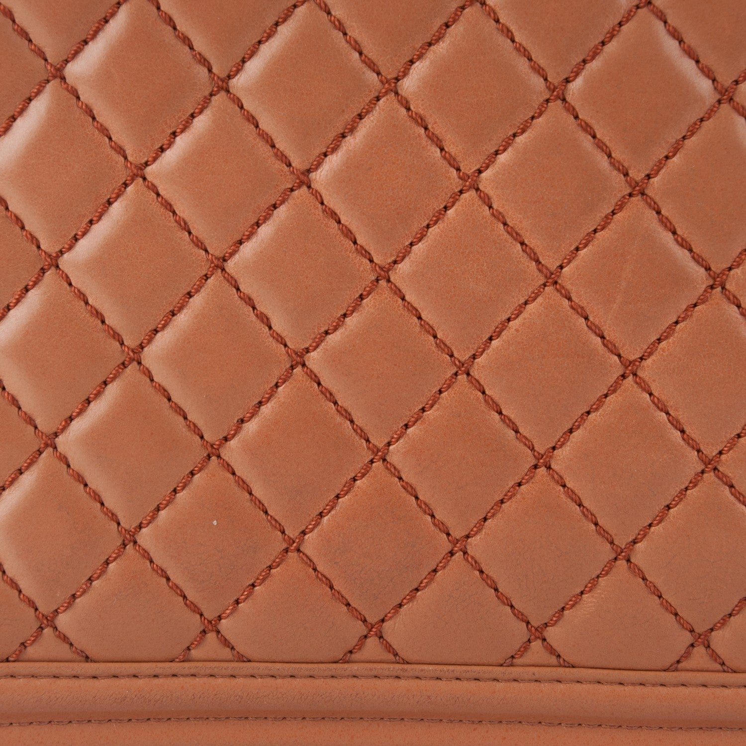 Chanel Calfskin Quilted Large Boy Flap Dark Beige 12 of 14