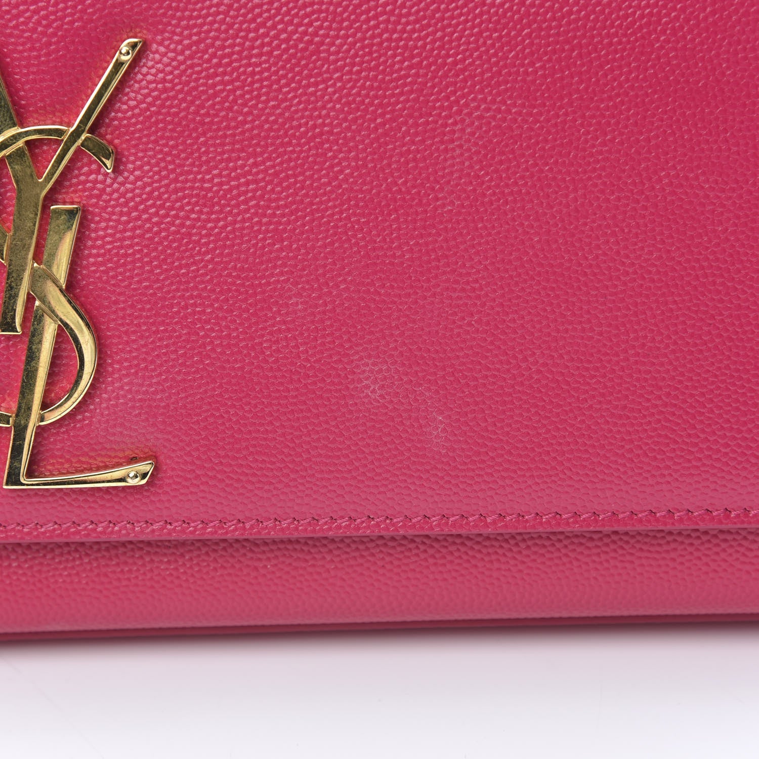 Saint Laurent Grain De Poudre Classic Monogram Cassandre Clutch Lipstick Fuchsia 10 of 10
