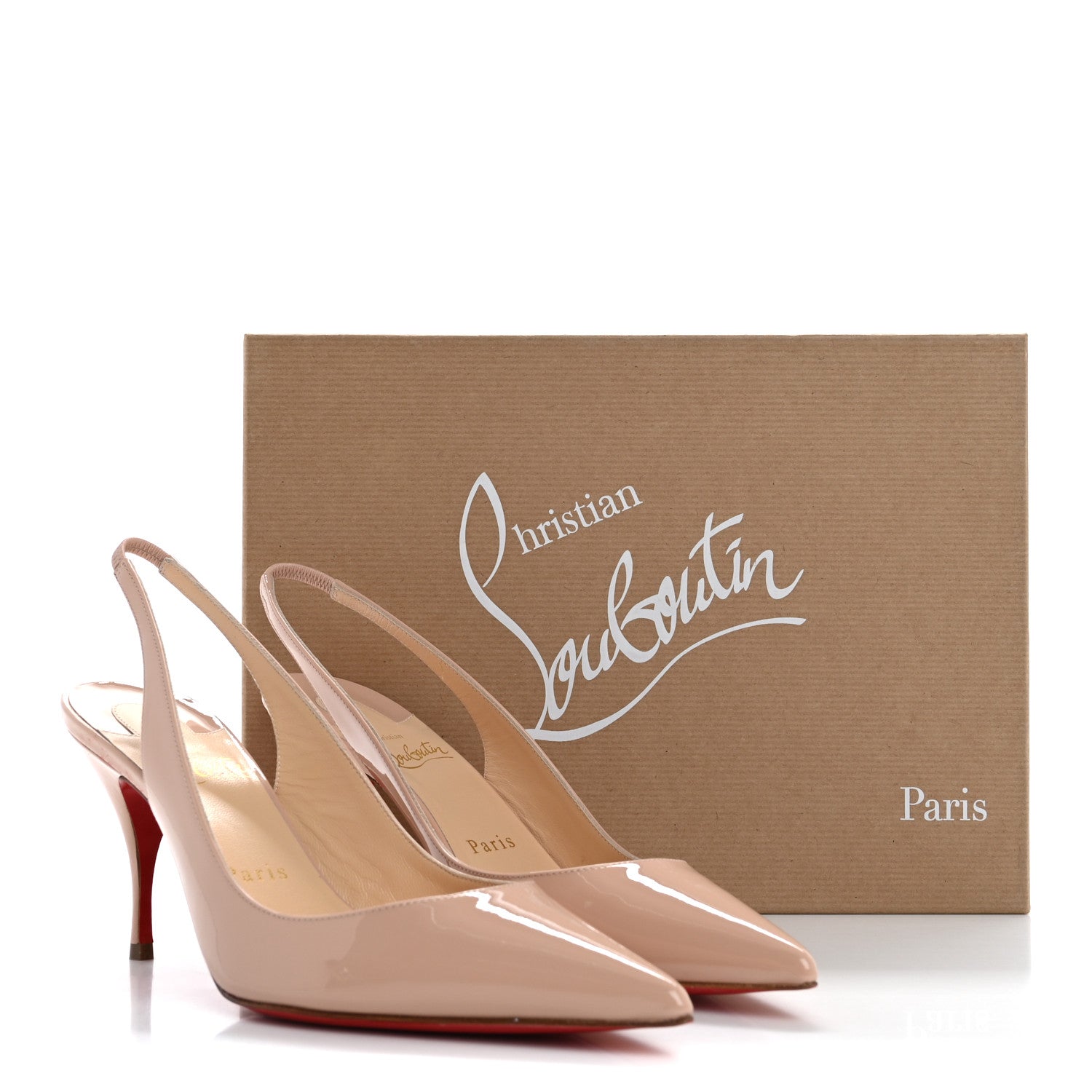 Christian Louboutin Patent Clare Sling 80 Pumps 36.5 Antoinette 9 of 9