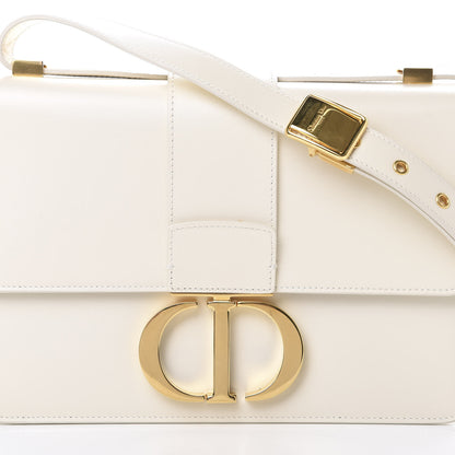 Christian Dior Calfskin 30 Montaigne Flap Bag White 8 of 14