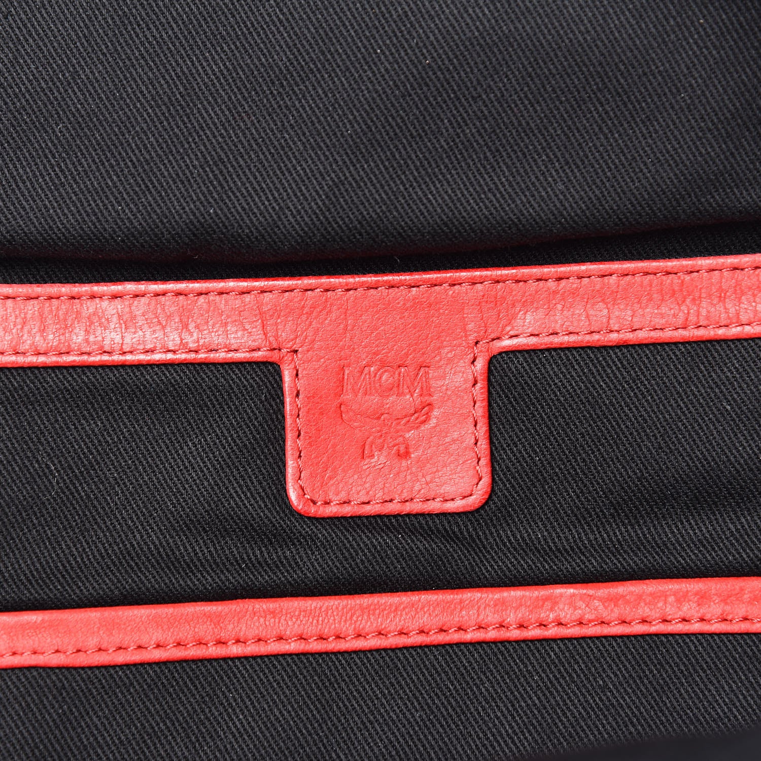 MCM Lambskin Tumbler Backpack Red 6 of 14