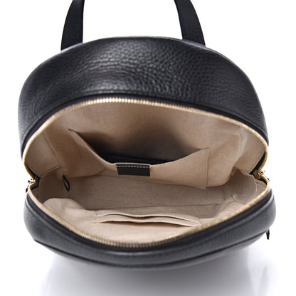 Gucci Pebbled Calfskin Soho Chain Backpack Black 4 of 10