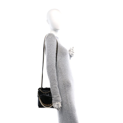 Chanel Shiny Crumpled Calfskin Quilted Pearl Mini Chanel 22 Black 3 of 10