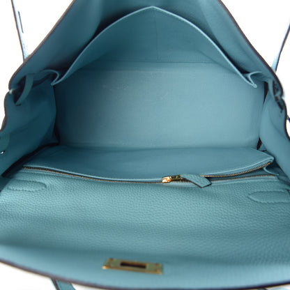 Hermes Togo Kelly Retourne 32 Bleu Atoll 6 of 33