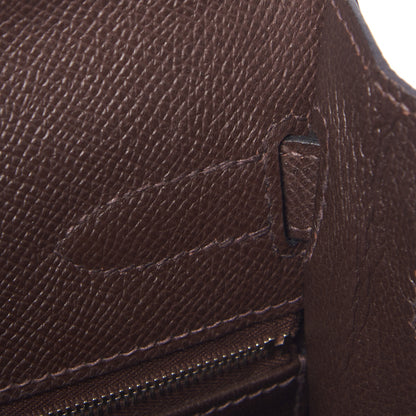 Hermes Epsom Kelly Sellier 32 Chocolate 17 of 33