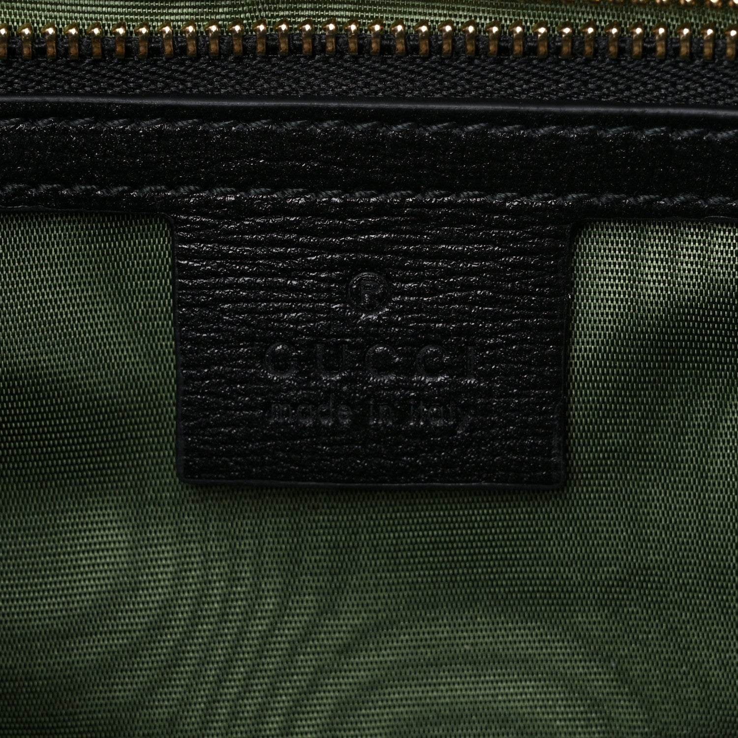 Gucci Textured Calfskin Medium Torchon GG Ring Shoulder Bag Black 7 of 8