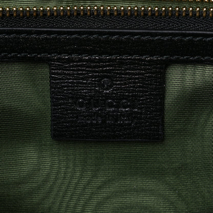 Gucci Textured Calfskin Medium Torchon GG Ring Shoulder Bag Black 7 of 8