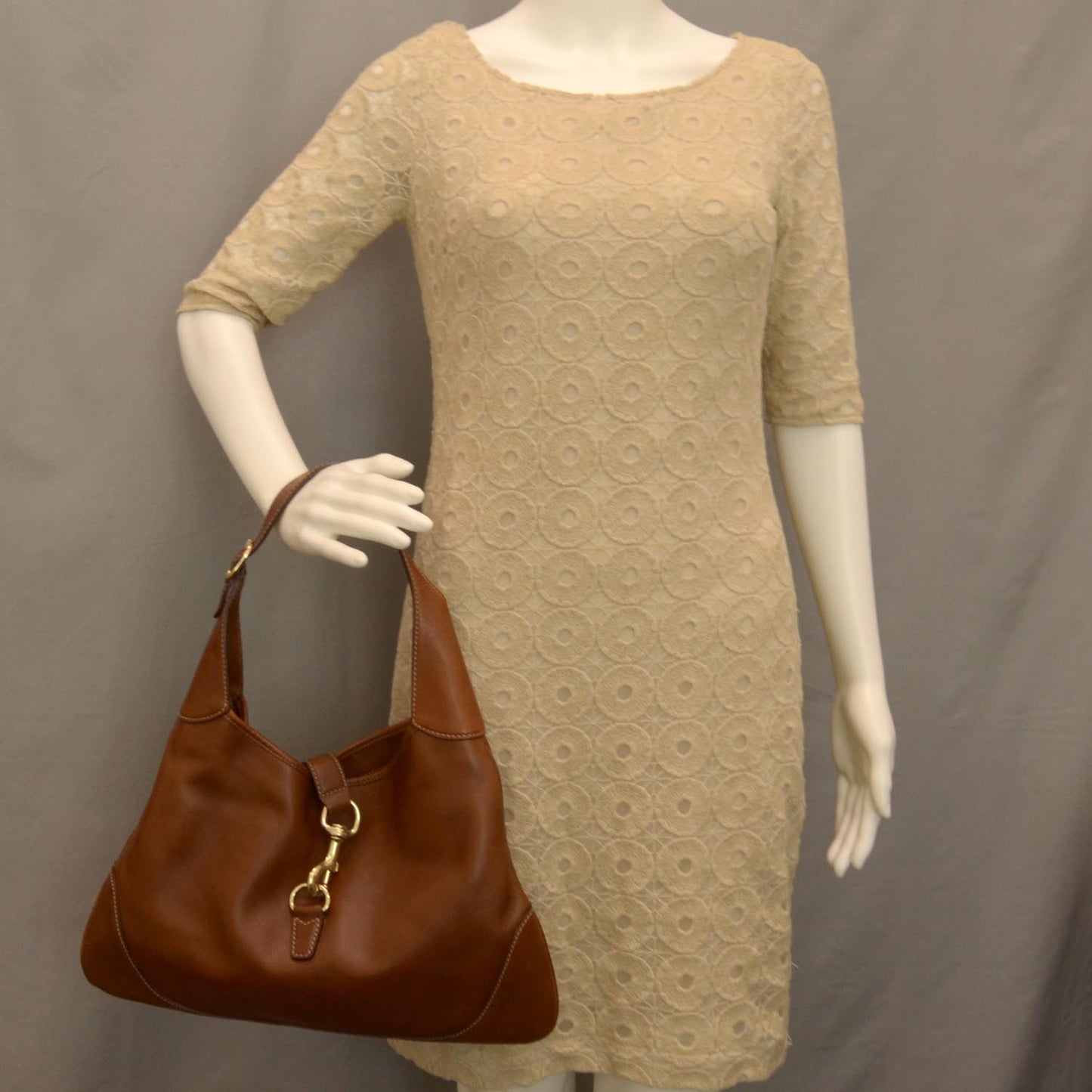 Leather Jackie O Bouvier Hobo